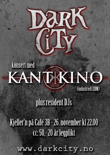 Dark City 2010 11 26 - plakat Dark City 2010 11 26 - plakat