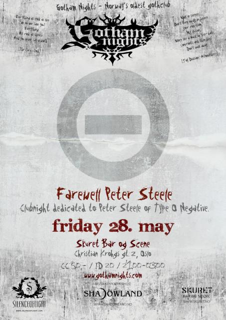 Gotham Nights: Farewell Peter Steele