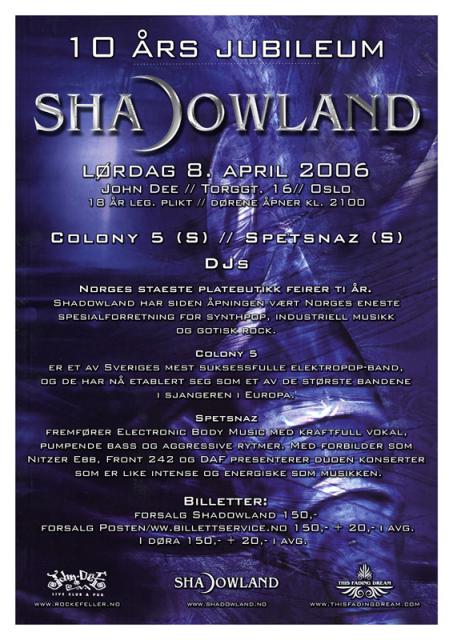 Shadowland 10 år