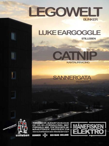 Flyer: Legowelt Catnip Luke Eargoggle