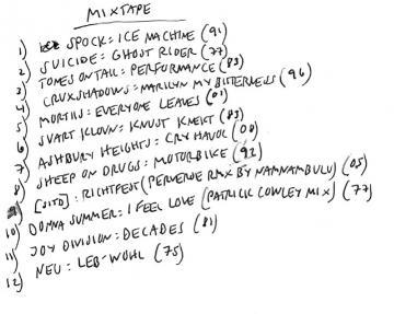 Mixtape tracklist