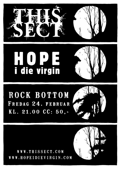 This Sect + Hope I Die Virgin @ Rock Bottom, 24. feb