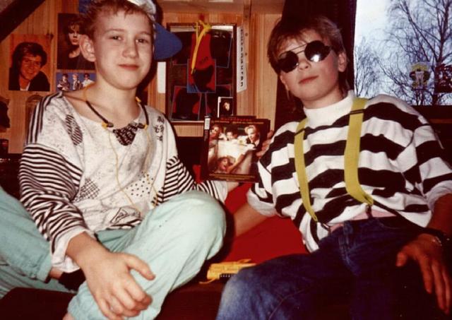 Etcetraman 1989 (left) w/ friend