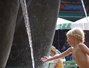 Child playing in Kreuzberg